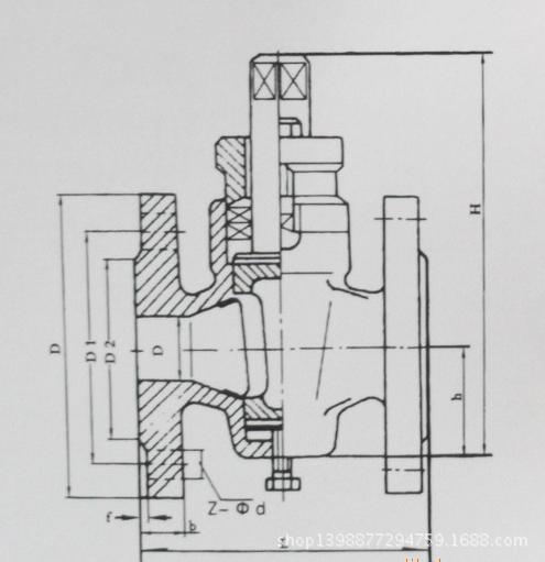 二通X43W-10旋塞閥參數圖